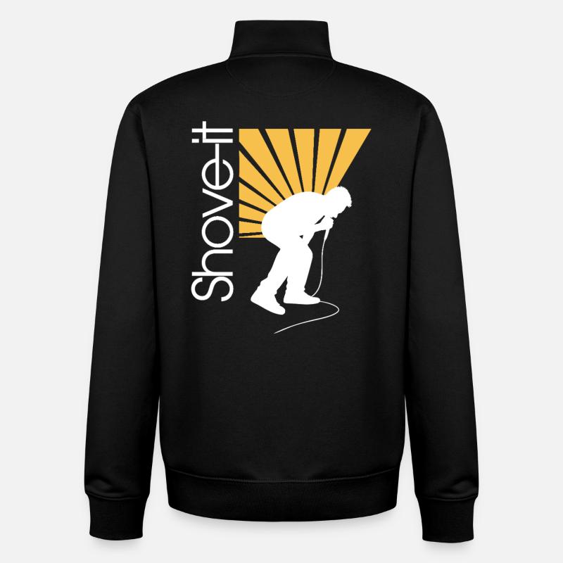 SCHIEB ES, SCHIEB ES!! -AFFE - Unisex Organic Zip Sweatshirt von Stanley/Stella - Schwarz