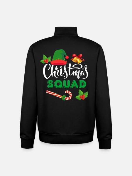 Weihnachtskader - Unisex Organic Zip Sweatshirt von Stanley/Stella - Schwarz