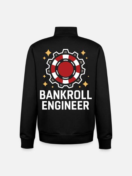 Bankroll Engineer Gambling Gambler - Unisex Organic Zip Sweatshirt by Stanley/Stella - black