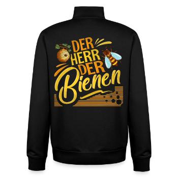 Imker - Unisex Organic Zip Sweatshirt von Stanley/Stella - Schwarz - Hinten - AI Model Male 185 light (185cm)