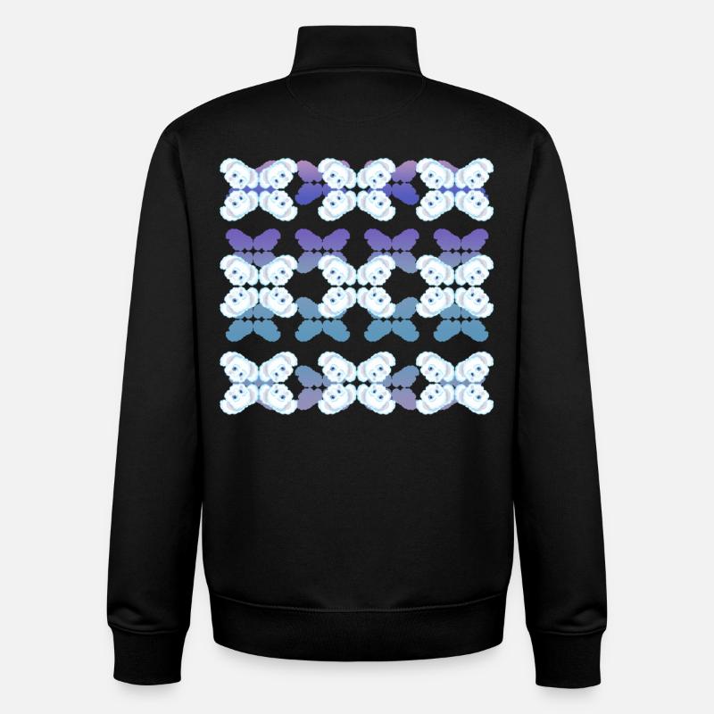 Koala des neiges - Sweat zippé unisexe en coton bio Stanley/Stella - noir