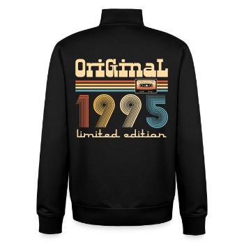 30e anniversaire 30e anniversaire Original 1995 - Sweat zippé unisexe en coton bio Stanley/Stella - noir - Dos - AI Model Male 185 light (185cm)