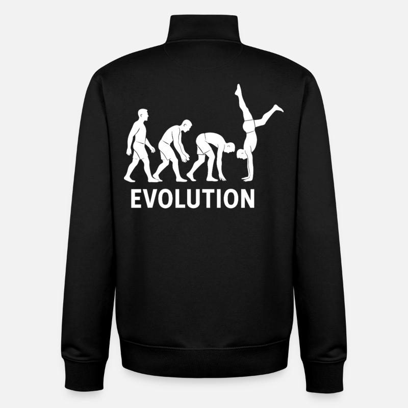 Calisthenics Evolution Fitness-Studio-Training - Unisex Organic Zip Sweatshirt von Stanley/Stella - Schwarz