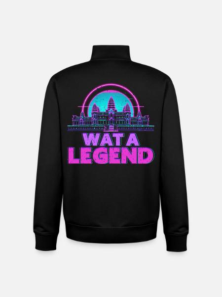 Cambodia Cambodian Wat A Legend - Unisex Organic Zip Sweatshirt by Stanley/Stella - black
