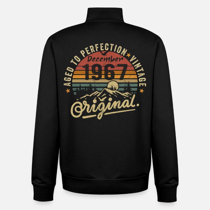 Legends were unveiled in December 1967 - Unisex Organic Zip Sweatshirt by Stanley/Stella - black