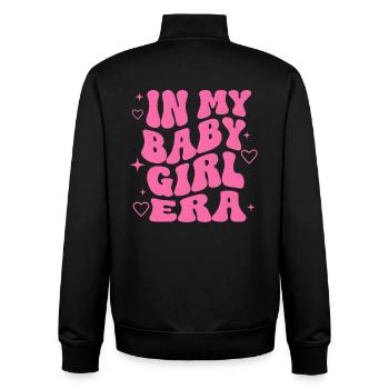 Baby Girl Geschenk Geburt Babyparty Mutter Tochter - Unisex Organic Zip Sweatshirt von Stanley/Stella - Schwarz - Hinten - AI Model Male 185 light (185cm)