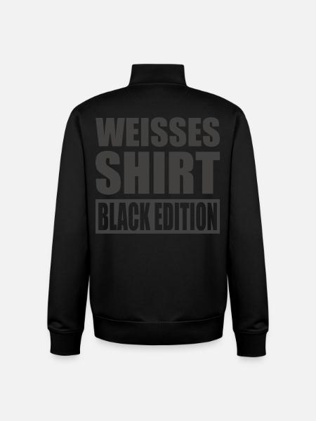 White Shirt Black Edition - Unisex Organic Zip Sweatshirt von Stanley/Stella - Schwarz
