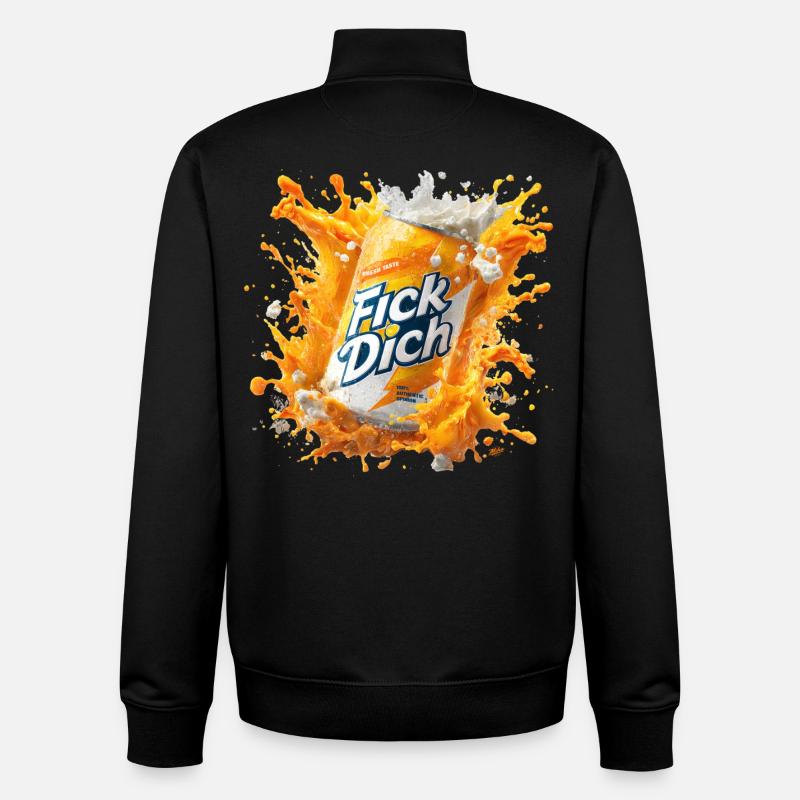 Boîte à slogans provocateurs - Sweat zippé unisexe en coton bio Stanley/Stella - noir
