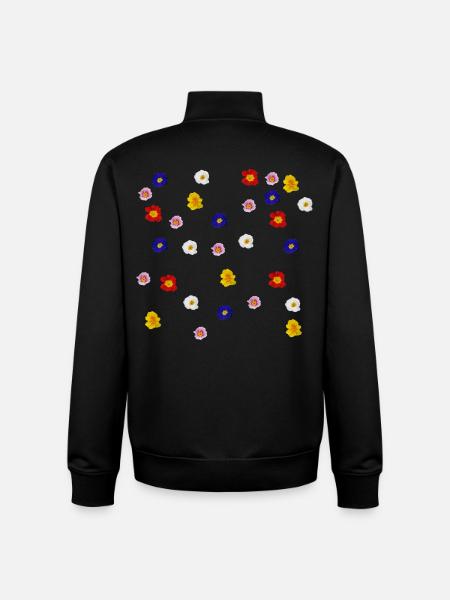 Primeln - Unisex Organic Zip Sweatshirt von Stanley/Stella - Schwarz