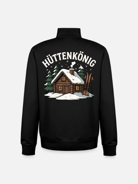 Hut King - Unisex Organic Zip Sweatshirt by Stanley/Stella - black