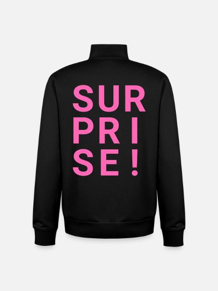 SURPRISE! - Unisex Organic Zip Sweatshirt von Stanley/Stella - Schwarz