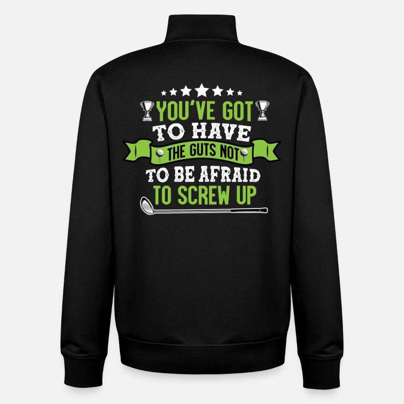 Golf - Unisex Organic Zip Sweatshirt von Stanley/Stella - Schwarz