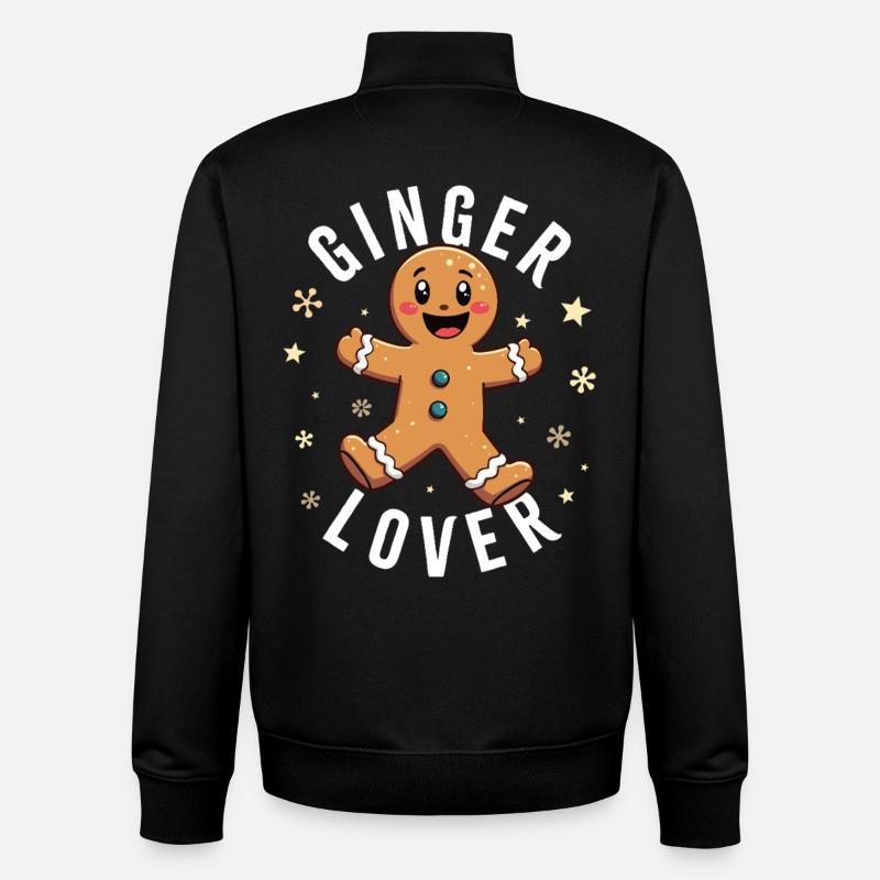 Ingwer-Liebhaber - Unisex Organic Zip Sweatshirt von Stanley/Stella - Schwarz