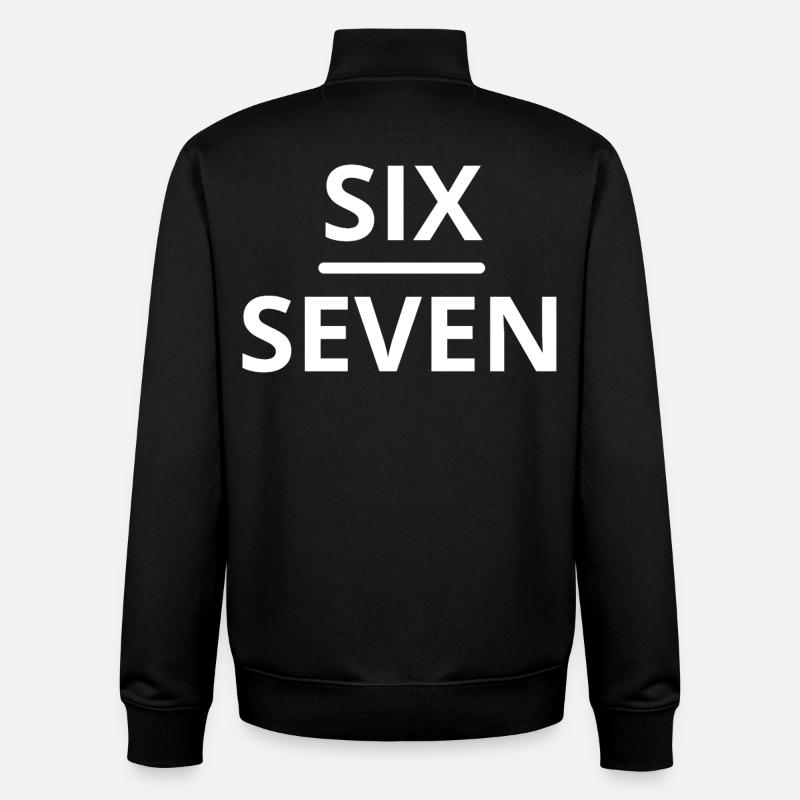 Six Sept Meme Design - Sweat zippé unisexe en coton bio Stanley/Stella - noir