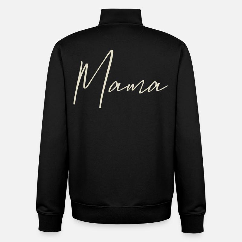 Mama - Unisex Organic Zip Sweatshirt von Stanley/Stella - Schwarz