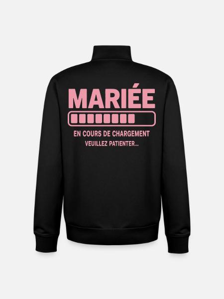 Braut lädt Humor Junggesellenabschied - Unisex Organic Zip Sweatshirt von Stanley/Stella - Schwarz