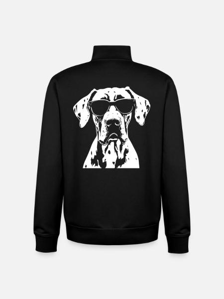 Great Dane Great Dane Sunglasses - Unisex Organic Zip Sweatshirt by Stanley/Stella - black