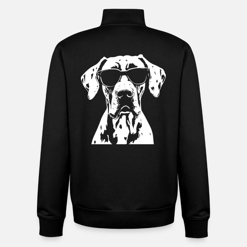 Great Dane Great Dane Sunglasses - Unisex Organic Zip Sweatshirt by Stanley/Stella - black