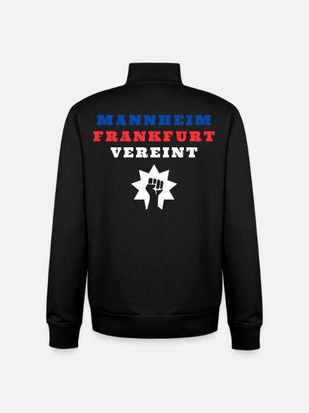 Mannheim and Frankfurt united - Unisex Organic Zip Sweatshirt by Stanley/Stella - black