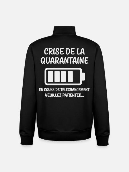 Ongoing Midlife Crisis - Unisex Organic Zip Sweatshirt by Stanley/Stella - black