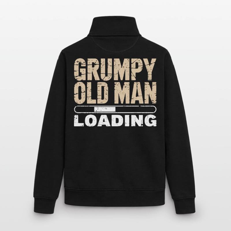 Grumpy Old Man Loading Unisex Organic Zip Sweatshirt von Stanley/Stella