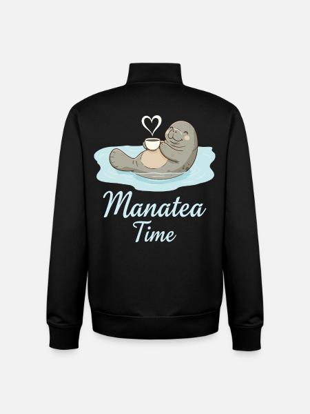 Seekuh Meerestier Ozean liebt Tee - Unisex Organic Zip Sweatshirt von Stanley/Stella - Schwarz