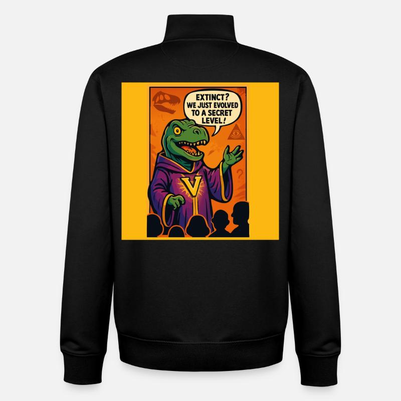 V-Raptor: Evolution auf Geheimstufe - Unisex Organic Zip Sweatshirt von Stanley/Stella - Schwarz