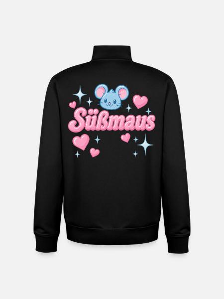 Sweet Mouse - y2K statement design - Unisex Organic Zip Sweatshirt by Stanley/Stella - black