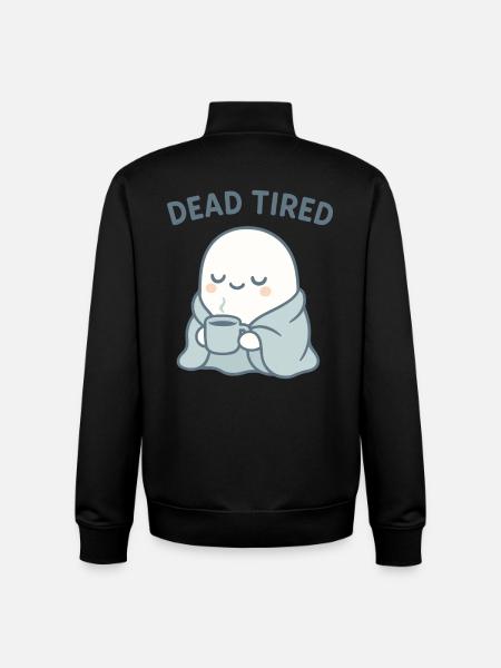 Dead Tired Ghost Cozy Mug - Unisex Organic Zip Sweatshirt by Stanley/Stella - black