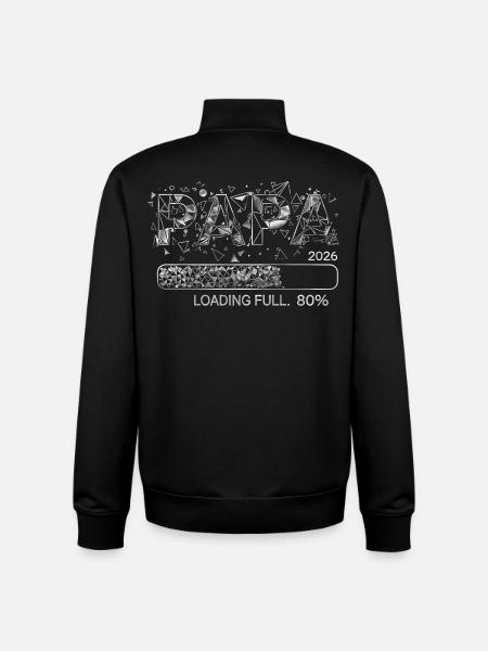 Dad 2026 Loading Dad-to-be Gift - Unisex Organic Zip Sweatshirt by Stanley/Stella - black