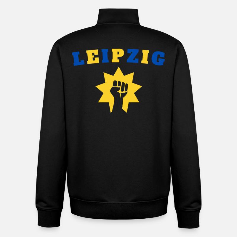Leipzig - Unisex Organic Zip Sweatshirt von Stanley/Stella - Schwarz
