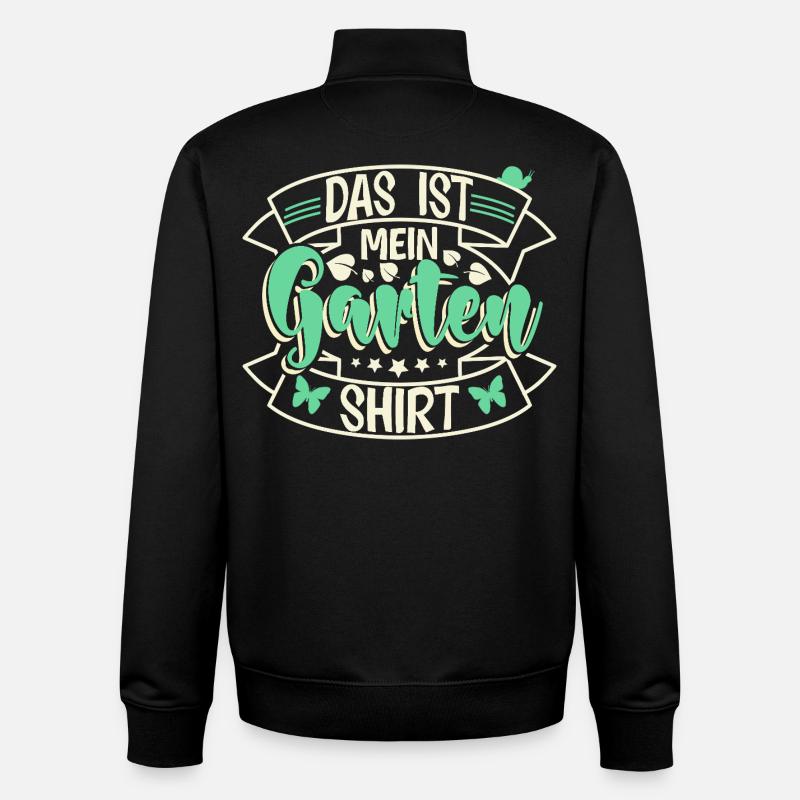 Garten Schrebergarten - Unisex Organic Zip Sweatshirt von Stanley/Stella - Schwarz