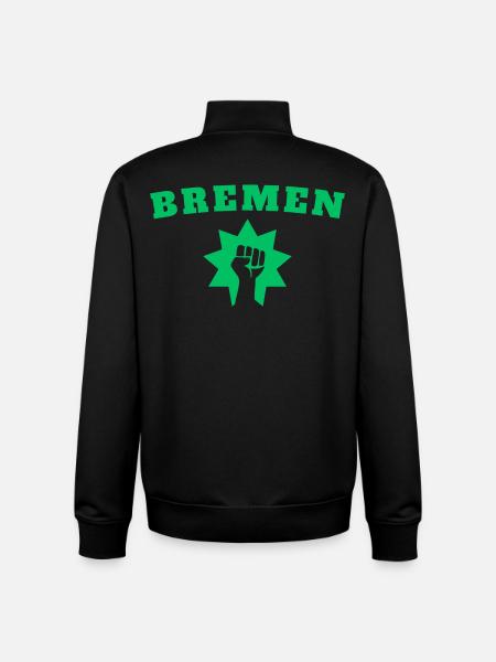 Brême - Sweat zippé unisexe en coton bio Stanley/Stella - noir
