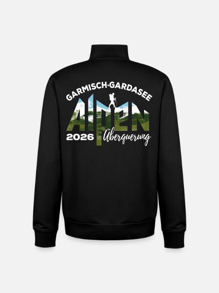 Crossing the Alps 2026 Garmisch Lake Garda Hiking - Unisex Organic Zip Sweatshirt by Stanley/Stella - black