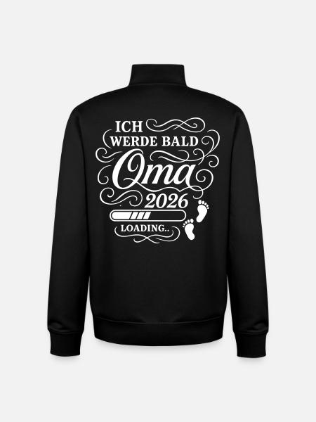 Ich werde bald Oma 2026 - Unisex Organic Zip Sweatshirt von Stanley/Stella - Schwarz