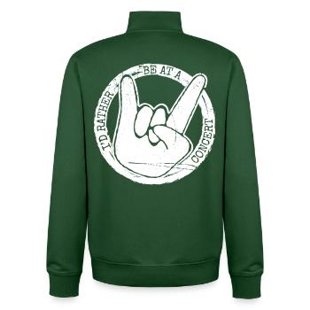 Konzertfans Musik Vintage Style Geschenkidee - Unisex Organic Zip Sweatshirt von Stanley/Stella - Flaschengrün - Hinten - AI Model Male 185 dark (185cm)