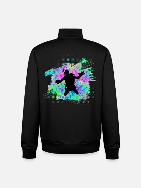 Plongeurs - Sweat zippé unisexe en coton bio Stanley/Stella - noir