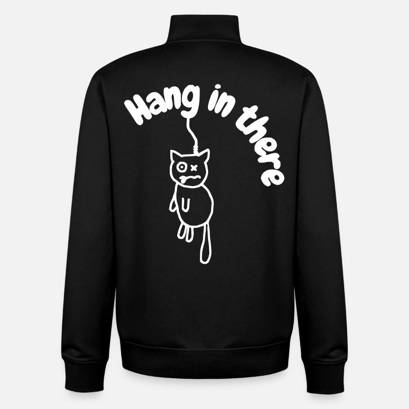 Hanginthere4 - Sweat zippé unisexe en coton bio Stanley/Stella - noir