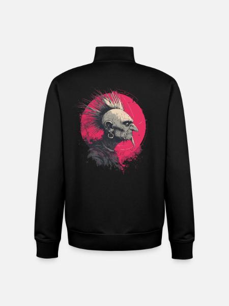 Old Punk – Rebellion knows no age - Unisex Organic Zip Sweatshirt by Stanley/Stella - black