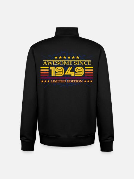 Awesome since 1949 Limited Edition - Unisex Organic Zip Sweatshirt von Stanley/Stella - Schwarz