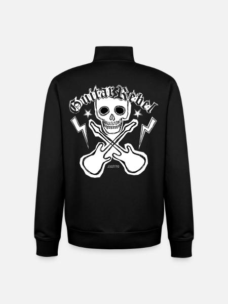 Guitar Rebel - Patchstyle - Unisex Organic Zip Sweatshirt by Stanley/Stella - black