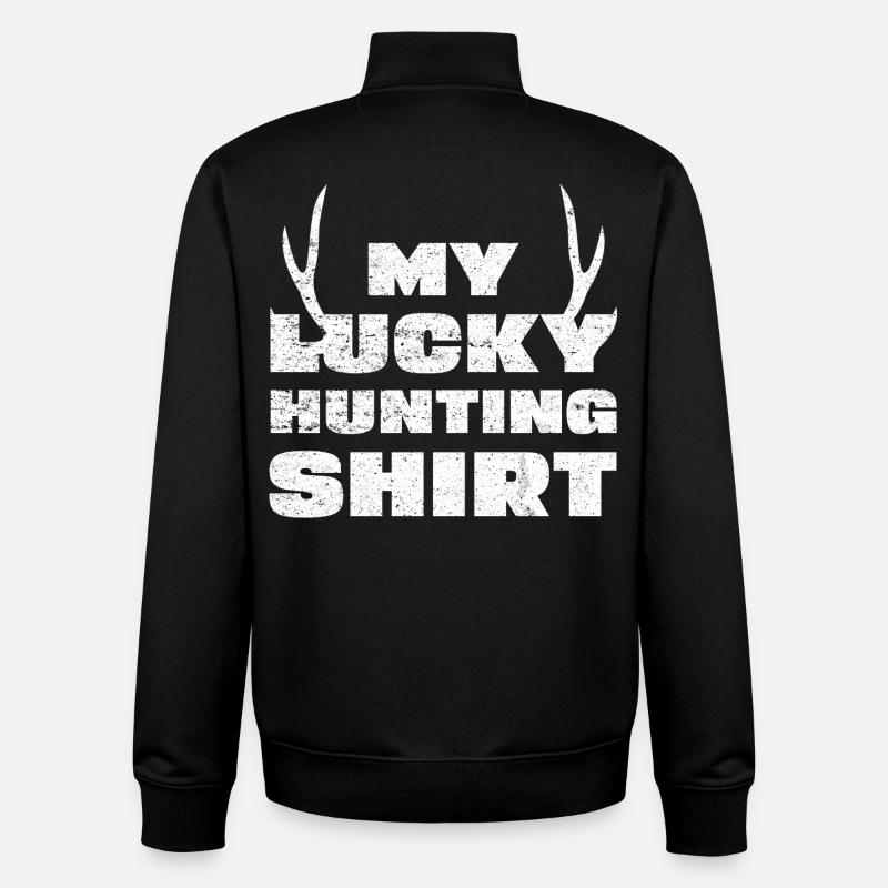 Ma chemise de chasse Ducking - Sweat zippé unisexe en coton bio Stanley/Stella - noir