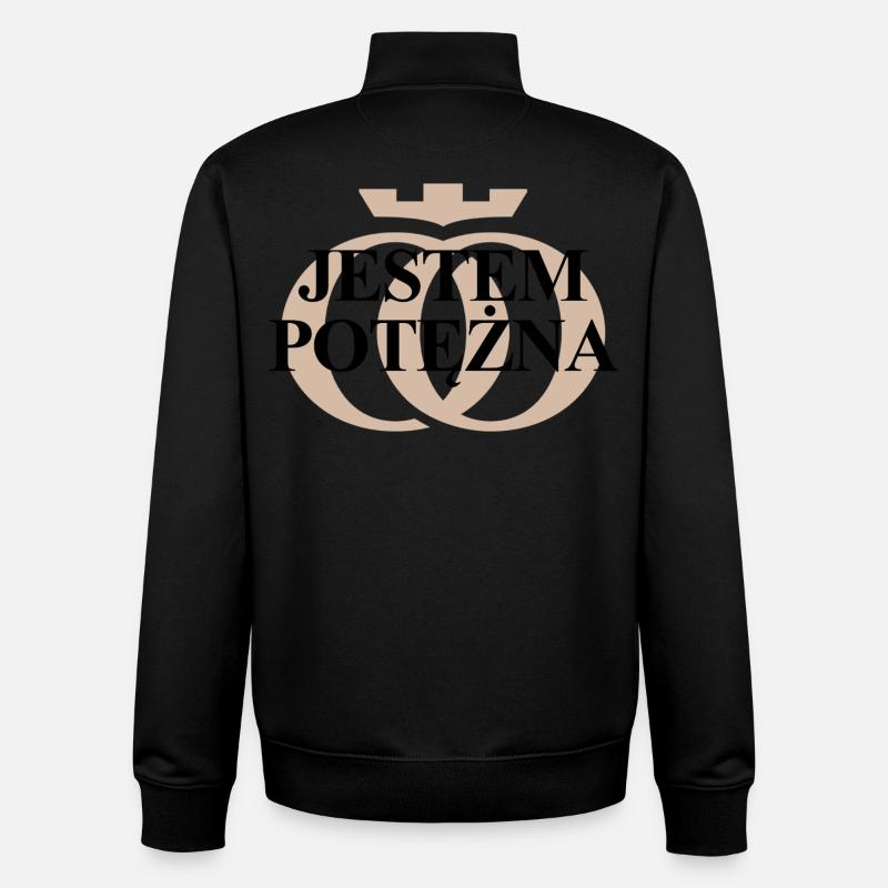 I'm Mighty Oppoline Kollektion - Unisex Organic Zip Sweatshirt von Stanley/Stella - Schwarz