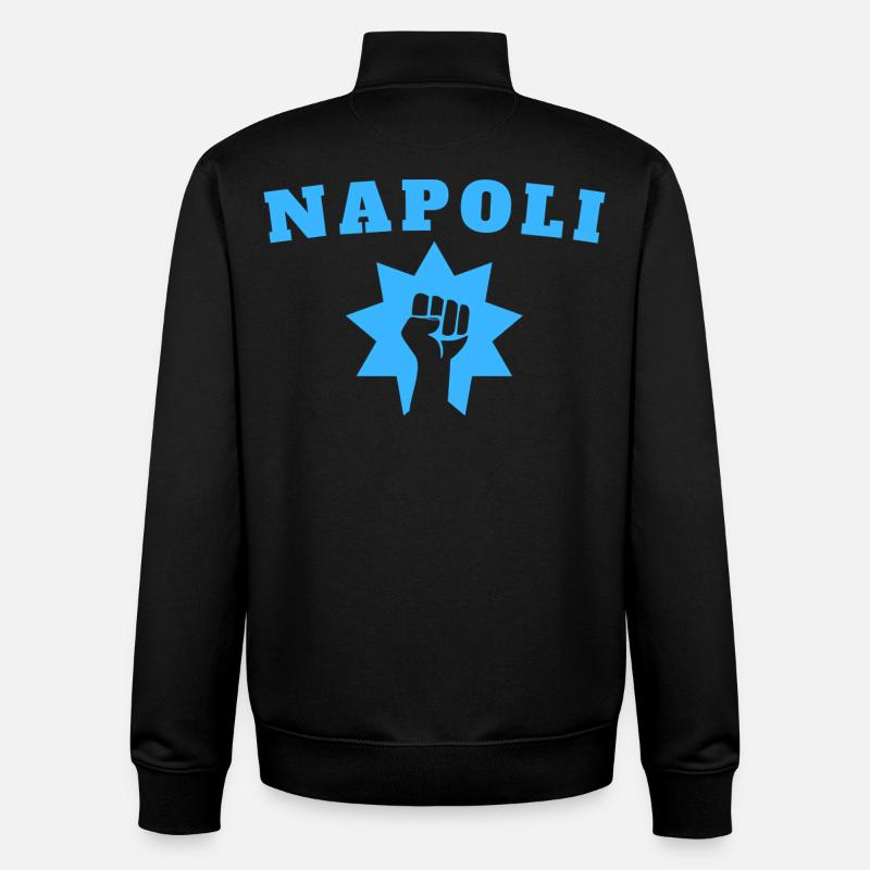 Napoli - Sweat zippé unisexe en coton bio Stanley/Stella - noir