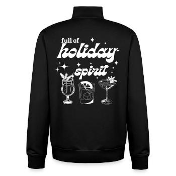 Voller Urlaubsstimmung - Unisex Organic Zip Sweatshirt von Stanley/Stella - Schwarz - Hinten - AI Model Male 185 light (185cm)