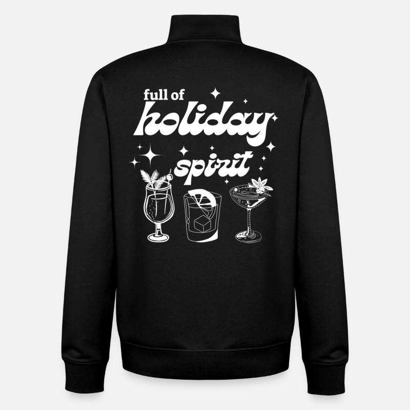 Voller Urlaubsstimmung - Unisex Organic Zip Sweatshirt von Stanley/Stella - Schwarz