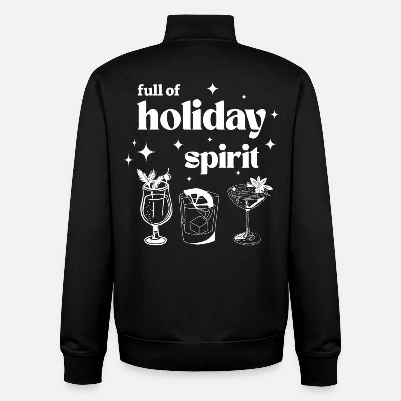 Voller Urlaubsstimmung - Unisex Organic Zip Sweatshirt von Stanley/Stella - Schwarz