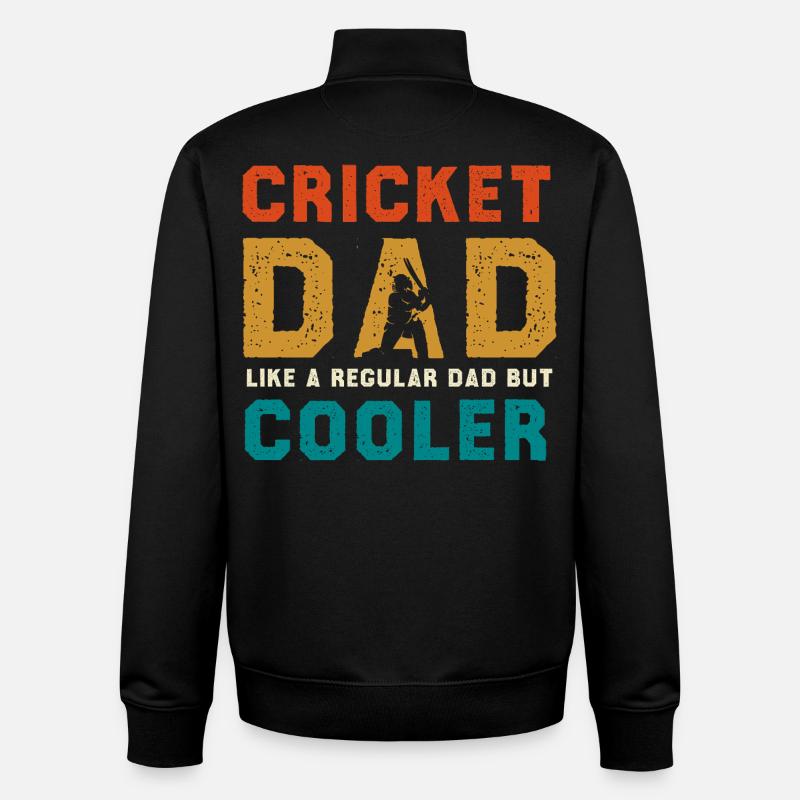 Glacière Cricket Dad - Sweat zippé unisexe en coton bio Stanley/Stella - noir