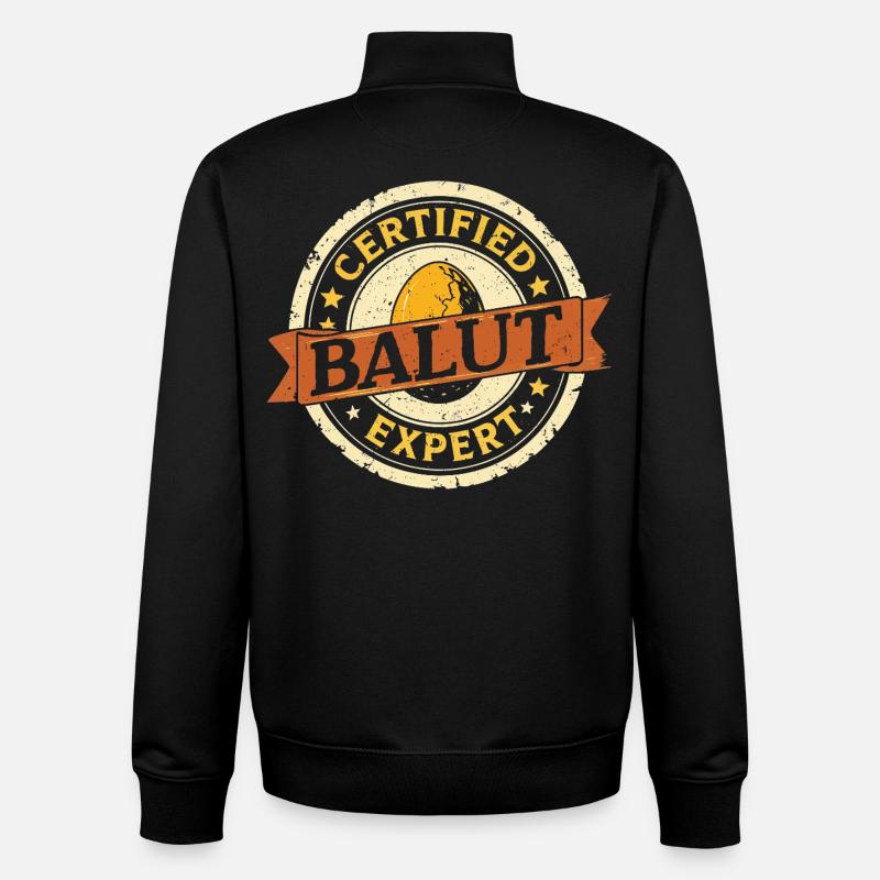 Certified Balut Expert Philippines - Unisex Organic Zip Sweatshirt by Stanley/Stella - black
