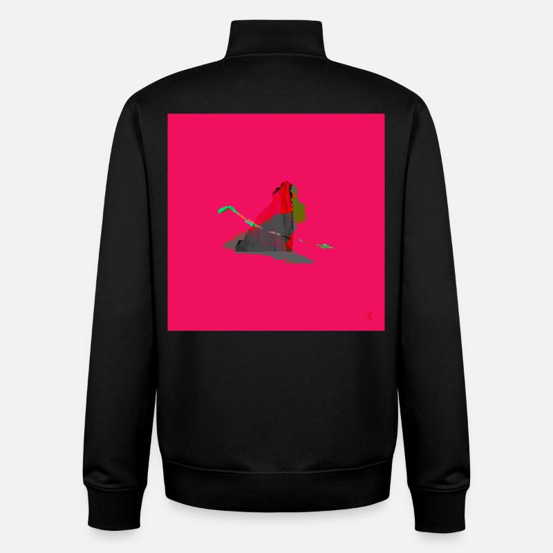 TEXTURA_DE_COLOR_#22 - Unisex Organic Zip Sweatshirt von Stanley/Stella - Schwarz
